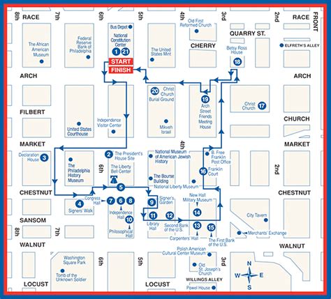 constitutional walking tour philadelphia map.